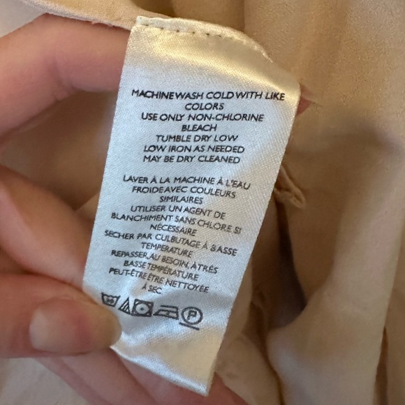 Free People Womens Ruffles Romance Military Jacket Natural Sz small - Picture 9 of 9